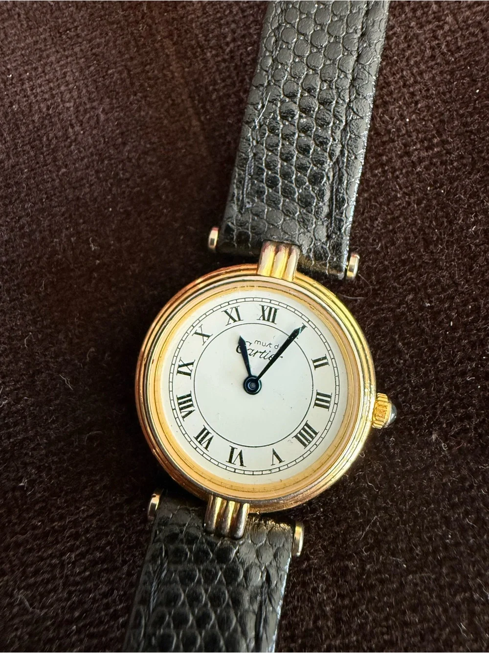 Must de Cartier solid sterling silver 18k gold plated